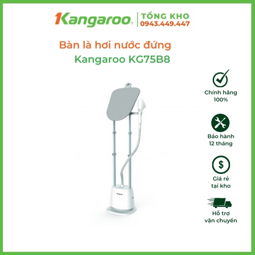 Bàn là hơi nước Kangaroo KG75B8 công suất 1580W, BH 12 tháng