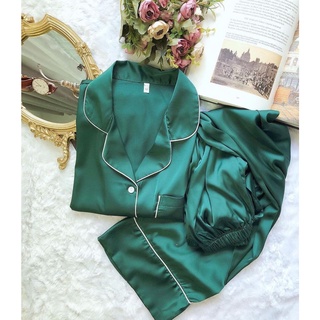 [ Order-có ảnh thật] Bộ đồ ngủ pyjama mặc nhà chất lụa tằm cao cấp