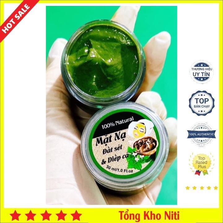 Mặt Nạ Đất Sét Và Rau Diếp Cá Giúp Giảm Mun Mờ Thâm Cho Làn Da Sáng Mịn