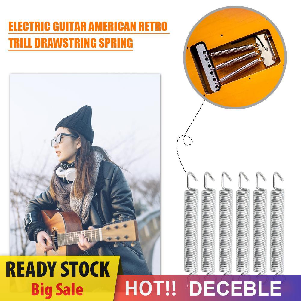 Deceble 6pcs Electric Guitar Tremolo Springs for Fender Stratocaster ST Floyd Rose