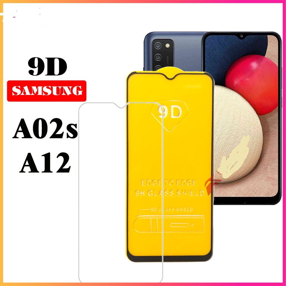 Kính cường lực 9D mới nhất full màn cho Samsung Galaxy samsung A12/A02 /A02s hàng cao cấp