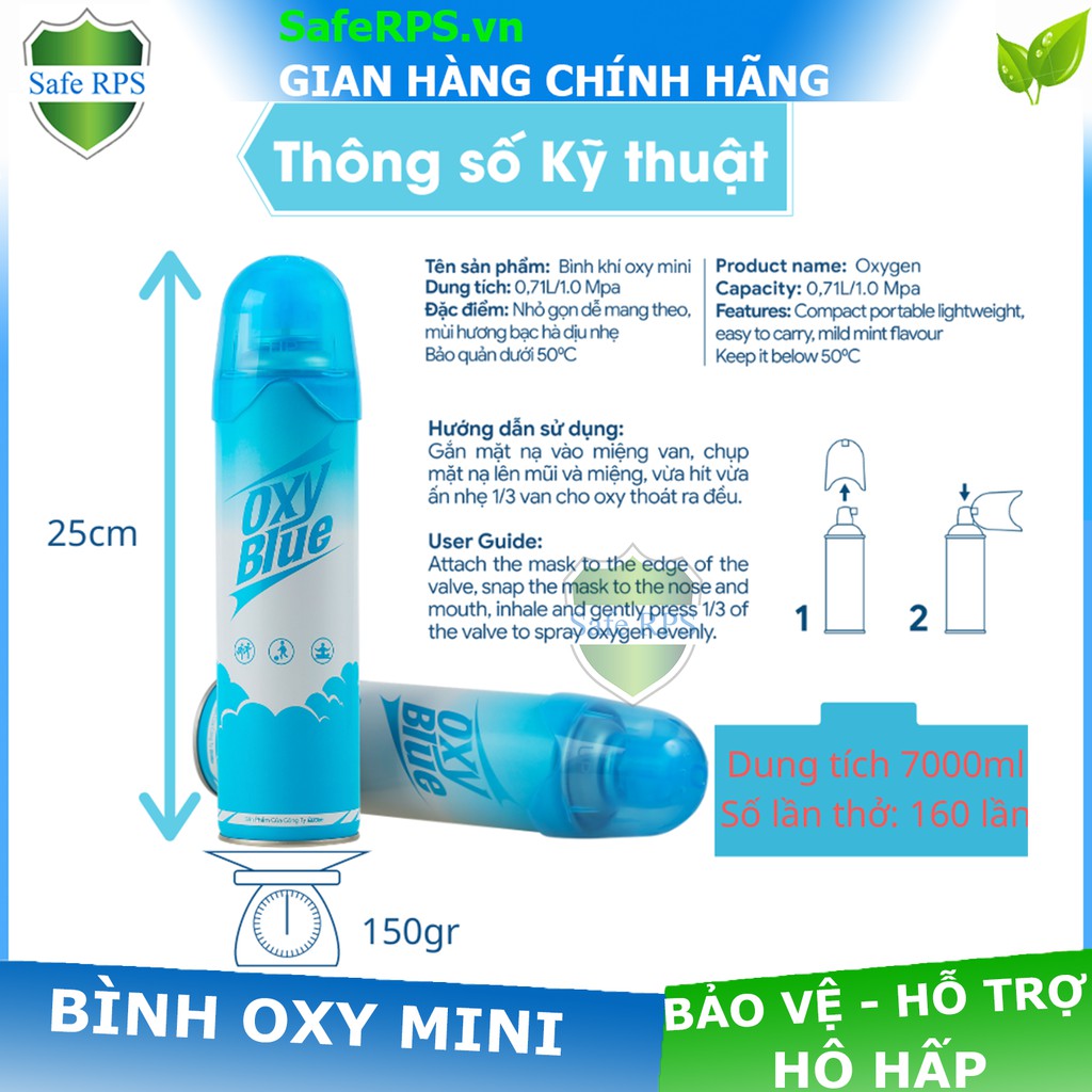 Bình Oxy Mini Cầm tay cung cấp Oxy tinh khiết 99%