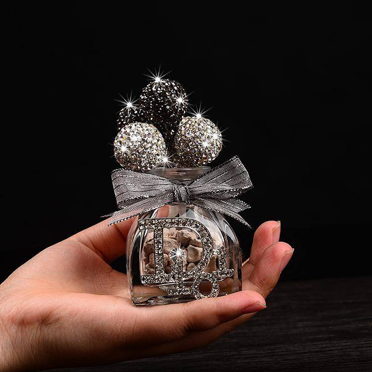 Car Creativity Diamond-Embedded Confession Balloon Decoration Crystal Cute Car Interior Decoration High-End Decorative Supplies Internet Celebrity Same Style car accessories 6aoB