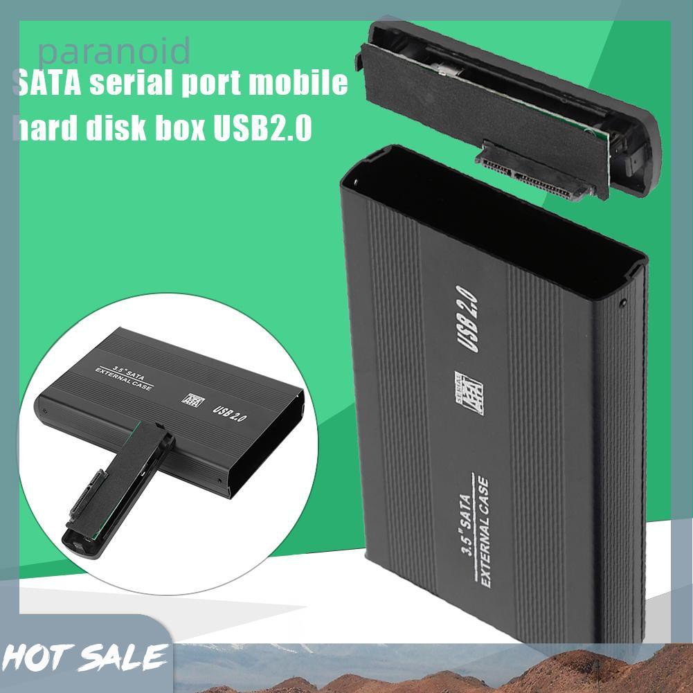 Hộp Đựng Ổ Cứng Ngoài 3.5 inch SATA Sang USB2.0 | BigBuy360 - bigbuy360.vn
