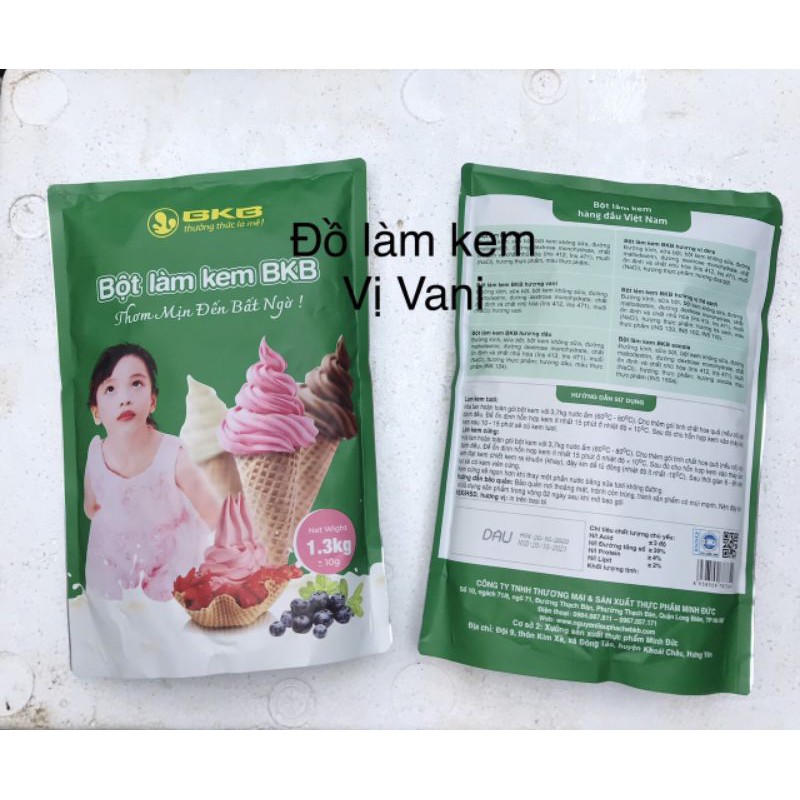 Bột làm kem tươi vị vani gói 1.3kg