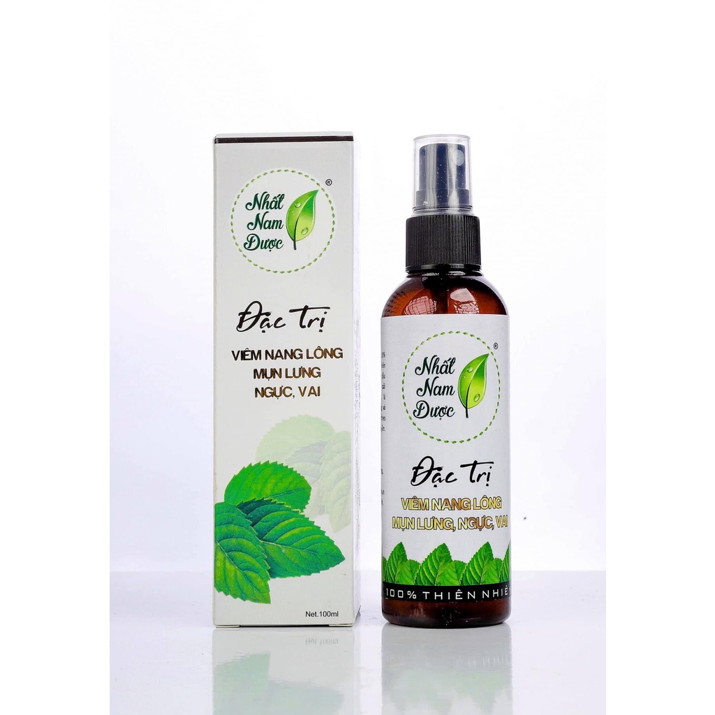 Xịt Mụn Lưng - Đùi - Ng ực - Mông - Viêm Nang Lông Nhất Nam Dược 100ml