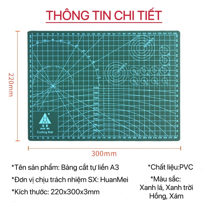 Chuyên sỉ Bảng kê cắt tự liền A4 DIY Cutting Mat thủ công kê vải