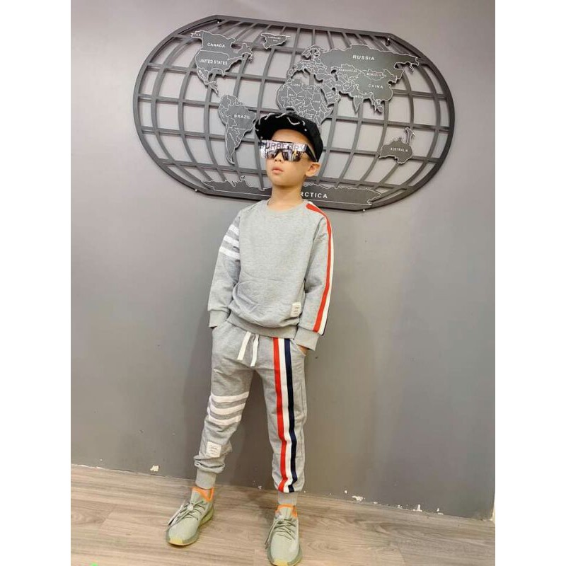set bộ sọc 3 màu cho bé trai