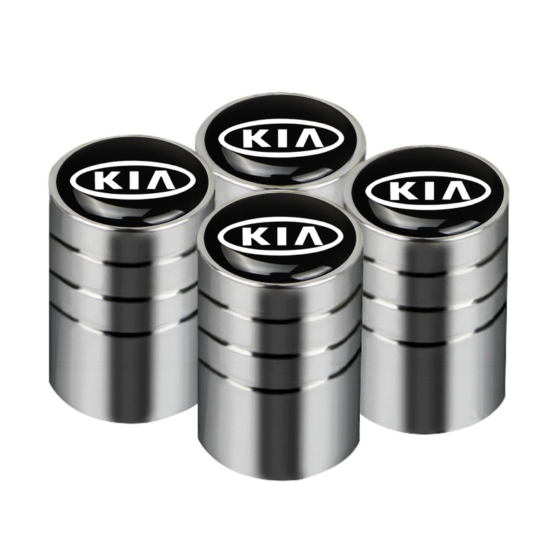 Set 4 nắp đậy van bánh xe hơi Kia Morning Seltos K3 Carens Forte Cerato Soluto