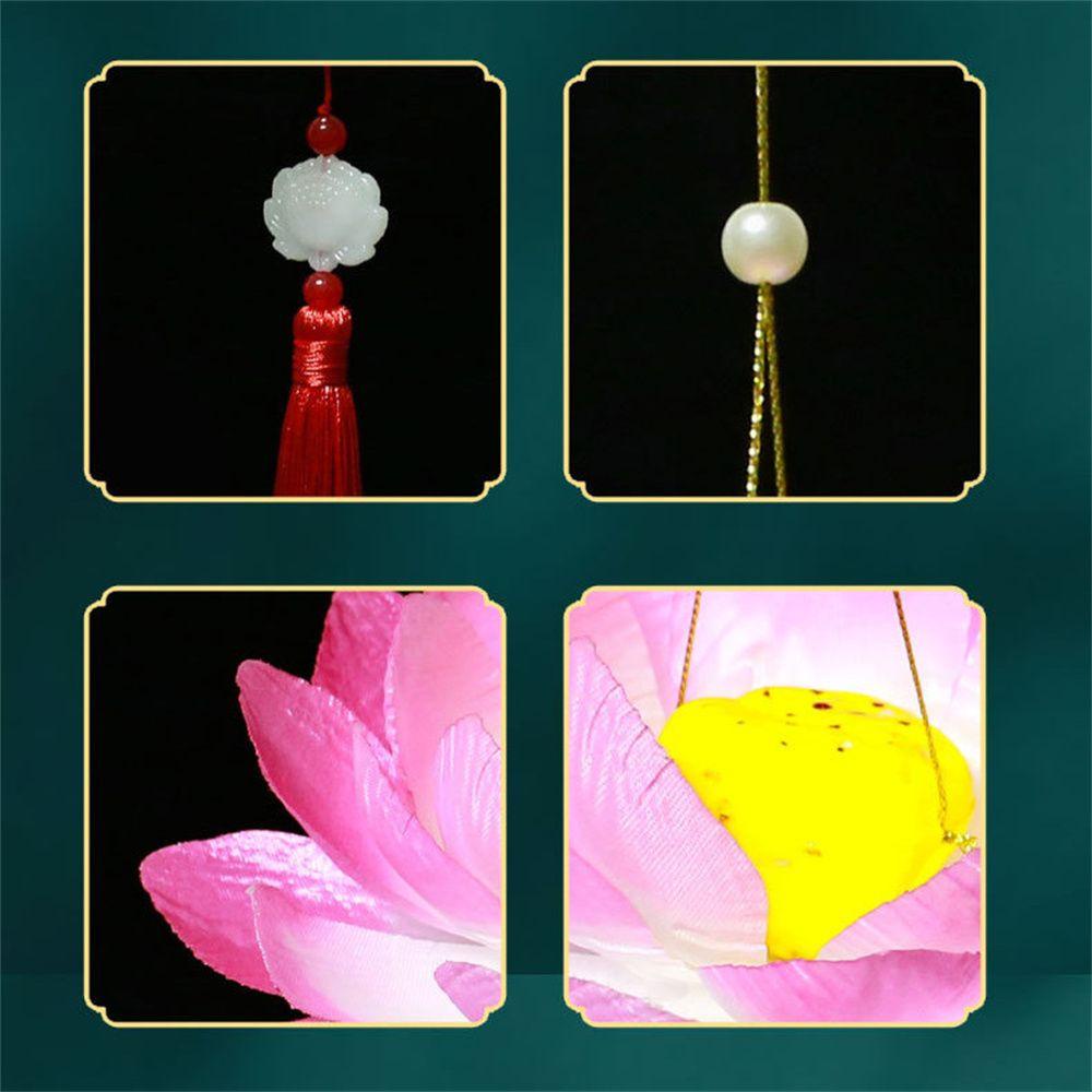 Đèn Lồng CLEOES Trung Thu Cầm Tay Hình Hoa Sen Phát Sáng
