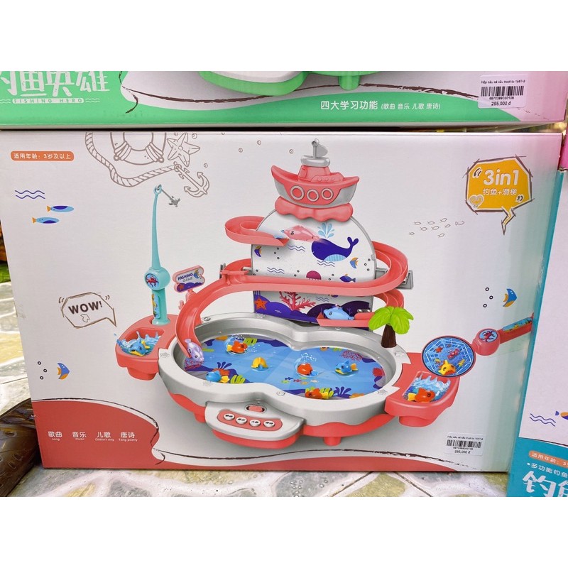 🔥HOT🔥Đồ Chơi Câu Cá Cầu Trượt Chim Cánh Cụt (3in1)