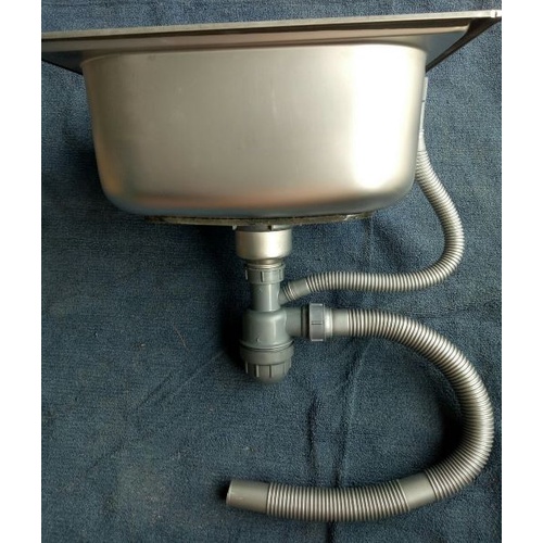 Chậu Rửa Chén Bát Có Kèm Bộ Xả, Bồn Rửa Chén Inox 1 Hộc Giá Rẻ Npp.