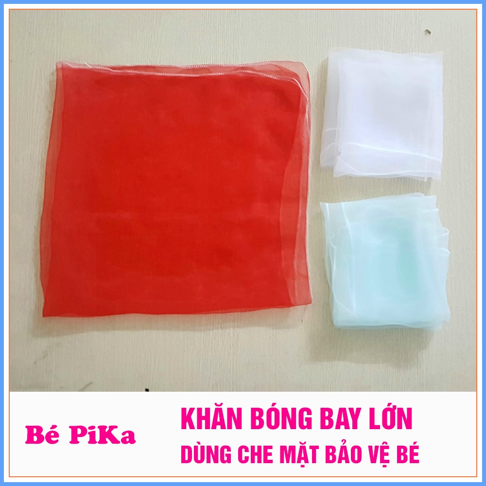 Khăn bóng bay, khăn voan BEPIKA loại lớn che mặt bảo vệ cho bé (60 x 70 cm)