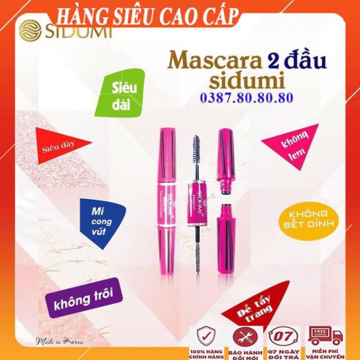 [ Freeship - HÀNG SIÊU CAO CẤP ] Mascara sidumi 2 đầu đa năng cao cấp/ Chuốt mi siêu đẹp cong dài tự nhiên gấp 5 lần