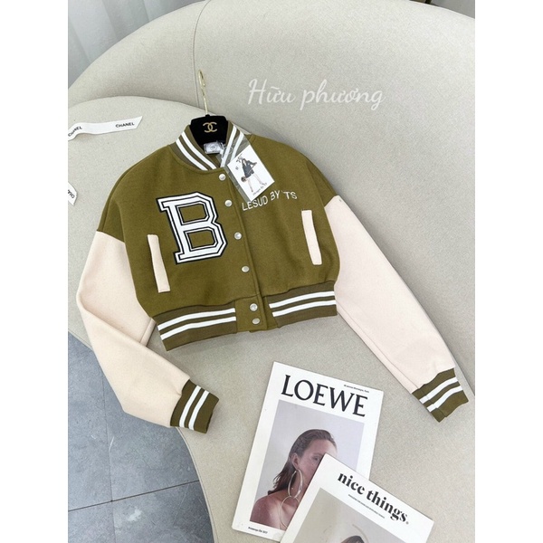 Áo khoác bomber chữ B về màu mới
