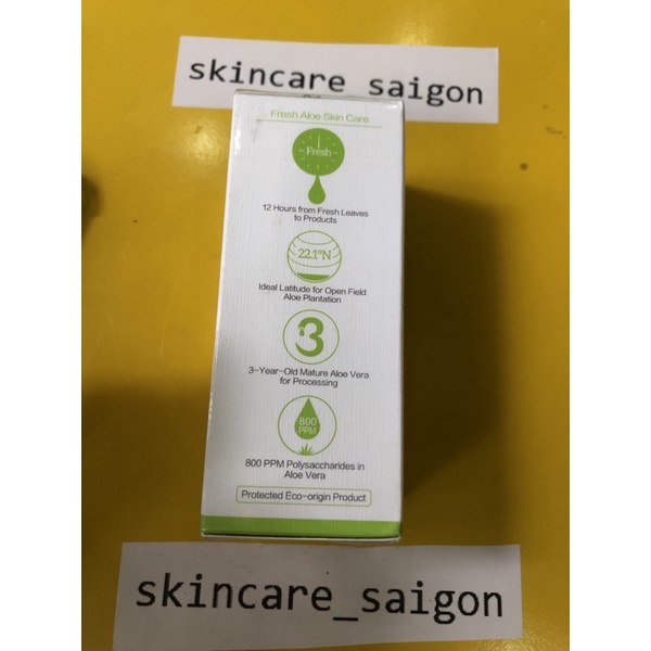 Gel lô hội nguyên chất hữu cơ ALODERMA Được làm bằng 96% lô hội được chứng nhận hữu cơ USDA trong vòng 12 giờ sau khi th