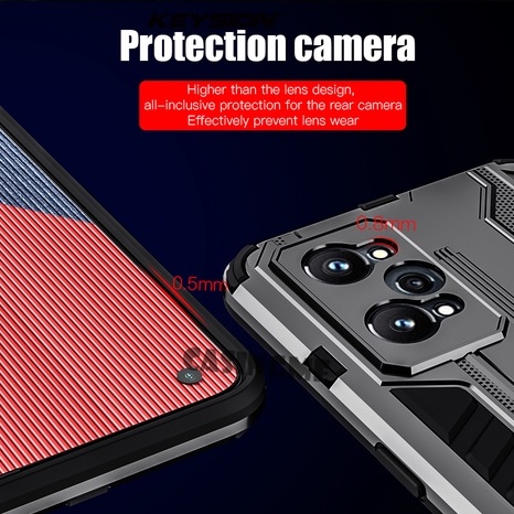 Ốp điện thoại giáp cứng có nhẫn đỡ cho Realme GT Neo 2 5G
