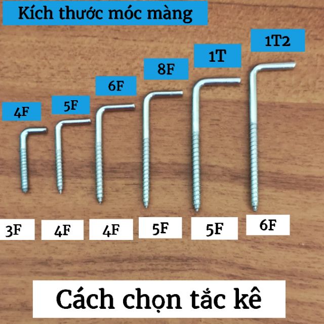 [1 hộp 10 cái] 1 Hộp Móc L / Móc màng cao cấp