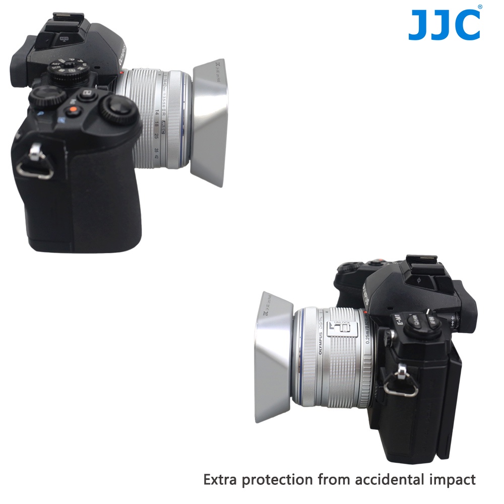 JJC LH-40 Loa Che Nắng Cho Ống Kính Máy Ảnh Olympus M.Zuzuiko 14-42mm 1:3.5-5.6 II RLens, Thay Thế LH-40