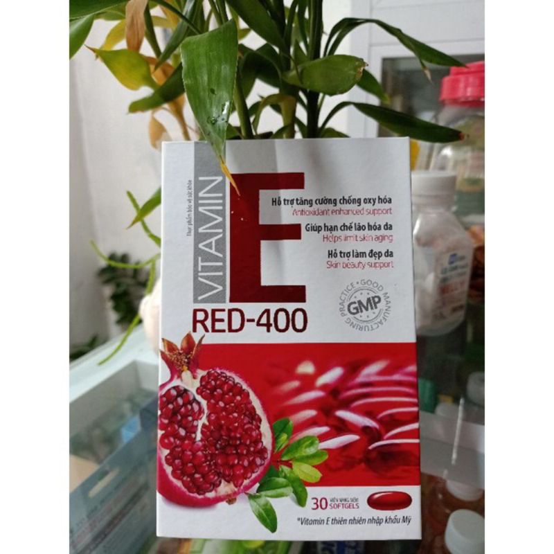 Vitamin E Red-400. E Đỏ. Giúp làm đẹp da,trắng da, chống lão hoá.