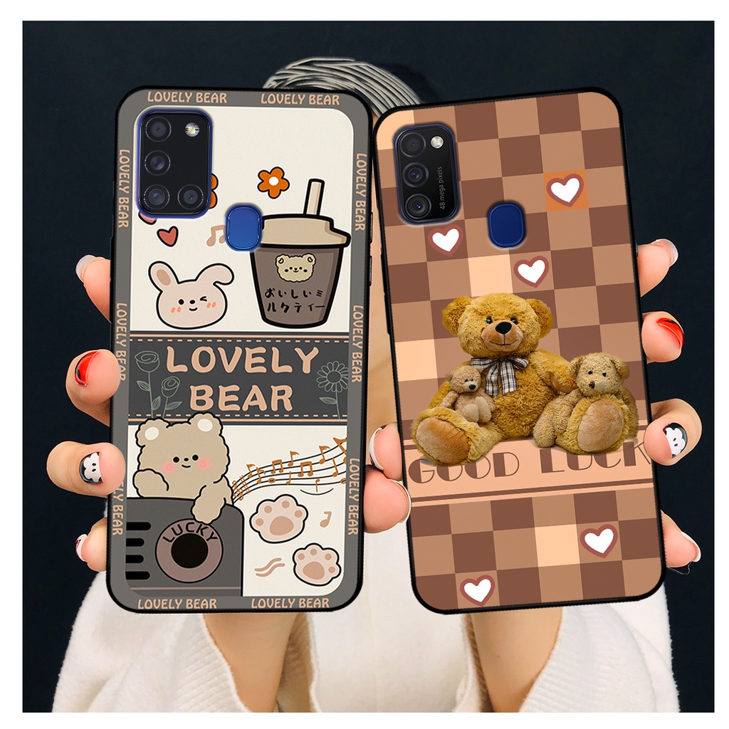 Ốp lưng Samsung A21s - M21/M30S - M31 in hình gấu bear dễ thương, bền đẹp.