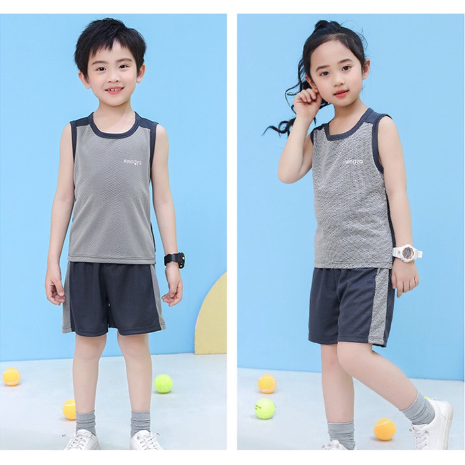 Bộ quần áo ba lỗ Vemzkids size đại  cho bé trai, bé gái Bộ ba lỗ cotton thông hơi cho bé