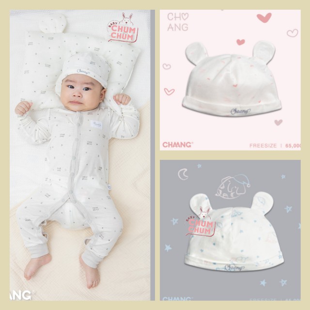 Mũ Tai Gấu Sơ Sinh Cotton Cho Bé Dreamy Chaang Babychumchum