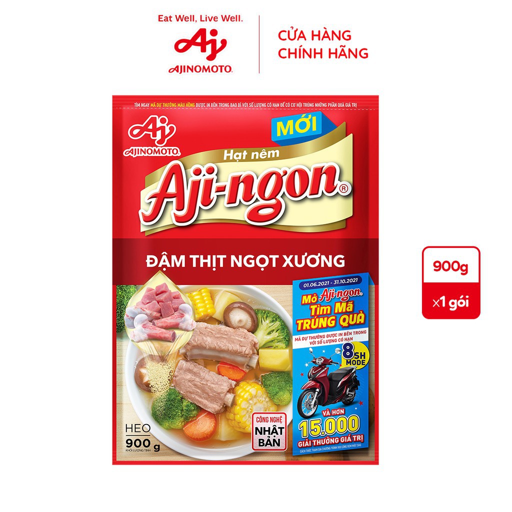 Hạt nêm vị heo Aji-ngon gói 400g / 900g