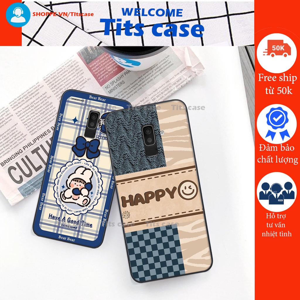 Ốp lưng Samsung Galaxy J8 / A6 PLUS / A6+ in hình bò sữa, gấu be@r, cute cực  ĐỈNH -  cực CHẤT-  cực COOL