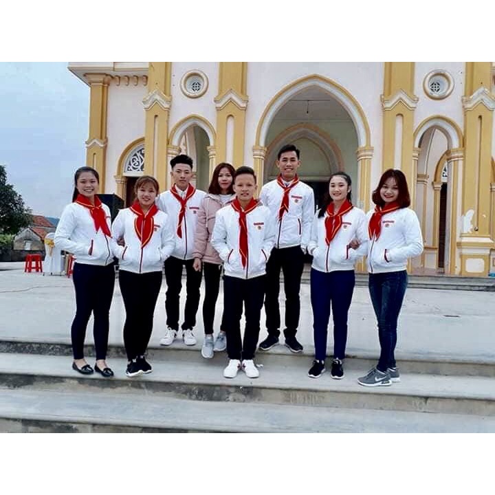 Áo ấm- áo khoác đồng phục học sinh công giáo, thiếu nhi thánh thể, tntt
