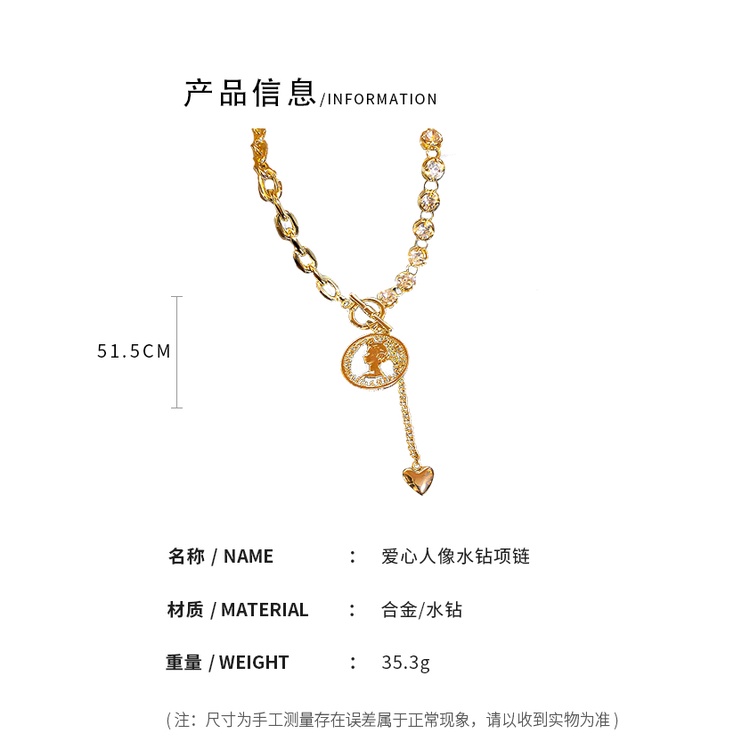 Vòng cổ choker DREJEW kiểu dáng chữ Y thời trang sang trọng cho nữ