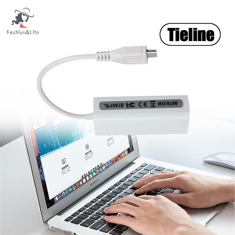 Cáp Chuyển Đổi Từ Tcxl. Micro Usb 2.0 5p Sang Rj45 Networks Lan Ethernet Cho Máy Tính