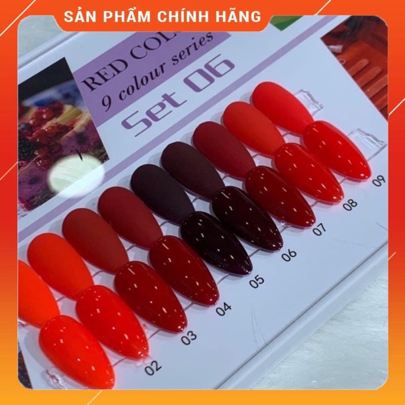 SET SƠN GEL HABO 9 CHAI - TẶNG BẢNG MÀU