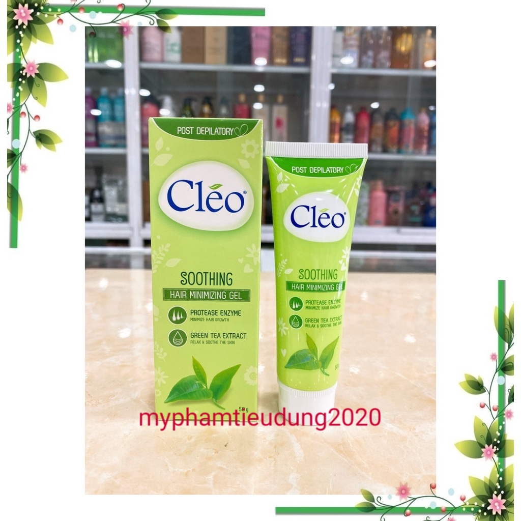 (50g) KEM BƠ TẨY LÔNG VÀ GEL MÁT DA CLEO CHO DA THƯỜNG VÀ DA NHẠY CẢM CHÍNH HÃNG CTY