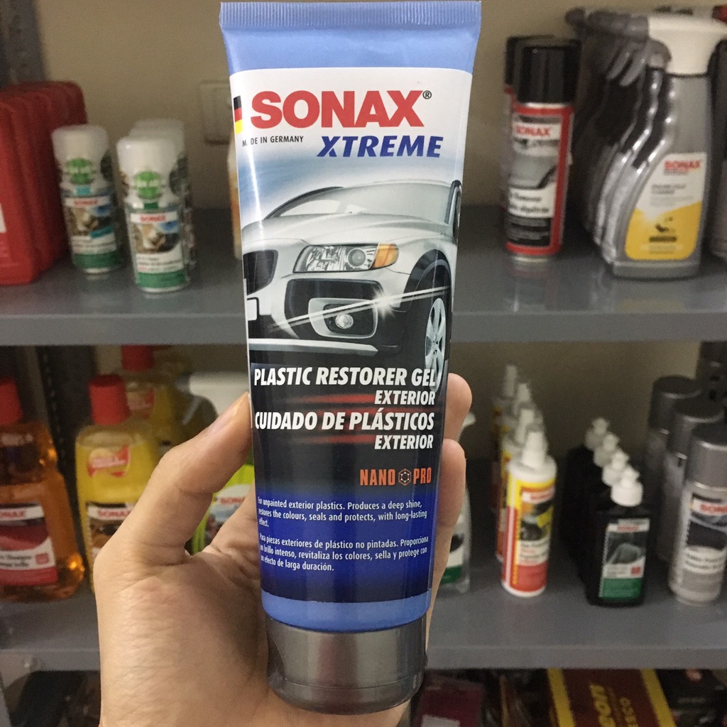Dung Dịch Bảo Dưỡng Phục Hồi Nhựa Ngoài - Sonax Plastic Restore Gel 250ml