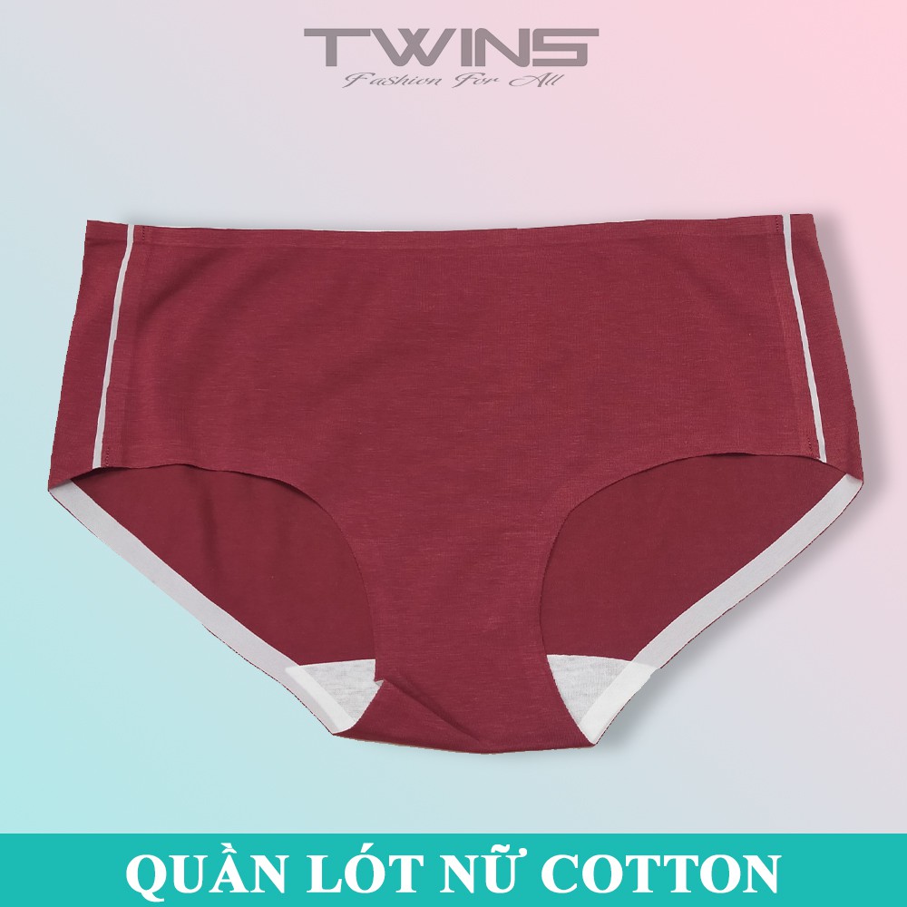 Quần lót nữ cotton kháng khuẩn cao cấp trơn mềm mại thoáng mát không lộ đường may size dưới 60kg