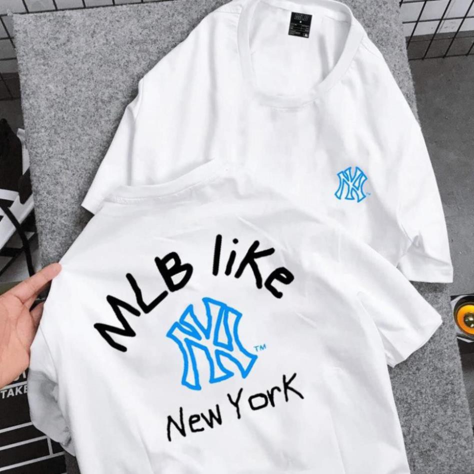 Áo Thun NEW YORK MLB LIKE  Áo Phông Nam Nữ Tay Lỡ Cổ Tròn Thun 4 Chiều Hot (M7-8) | BigBuy360 - bigbuy360.vn