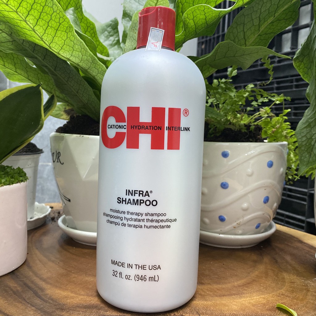 #chi_usa_chính_hãng_100% Dầu gội CHI Infra Shampoo dưỡng ẩm cho tóc khô và hư tổn 946ml