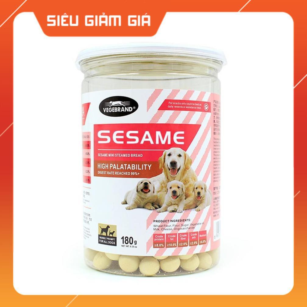 [GIẢM GIÁ] BÁNH THƯỞNG HỘP DÀNH CHO CHÓ SESAME 180g - petshop số 01