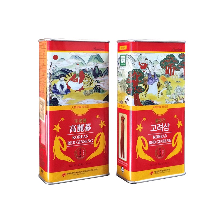[ Chính Hãng ] Hồng Sâm Củ Khô Hộp Thiếc KGS Punggi Hàn Quốc Hộp 150g và 300g  ❤️