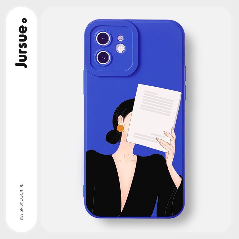 Ốp lưng JURSUE mềm chống sốc hoạt hình dễ thương đẹp Cho iPhone 13 12 11 Pro Max SE 2020 X XR XS 8 7 ip 6S 6 Plus Y2110