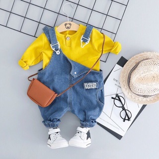 Combo sỉ yếm jean và body