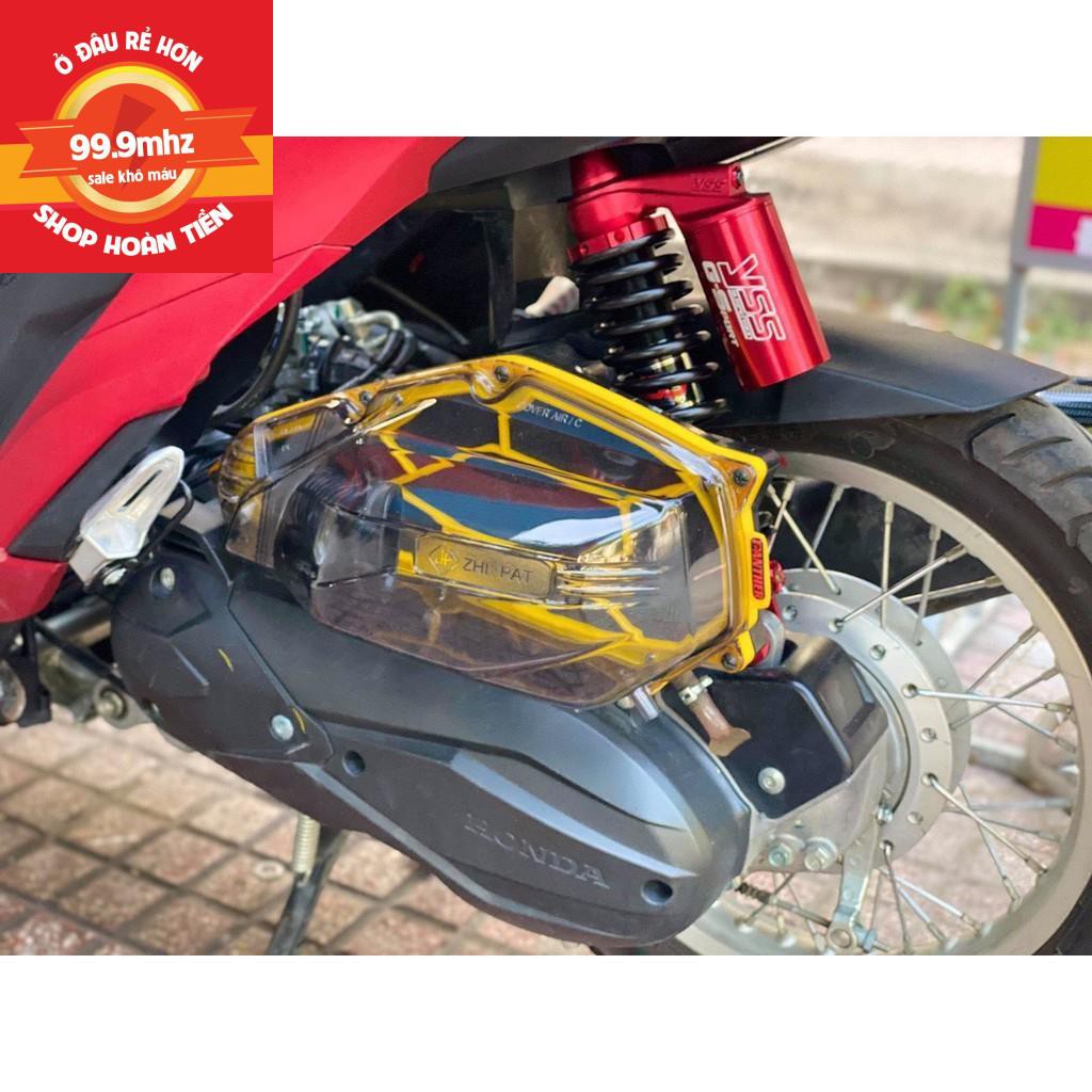 Combo Ốp Lọc Gió Vario Màu Khói Trong Suốt Zhipat Vario Đời Đầu Và Pô E, Lọc Gió Độ Panther Màu