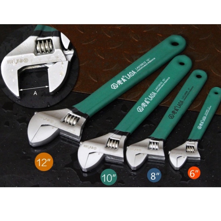 Mỏ Lết 4inch / 6inch / 8inch Chuyên Dụng LAOA, Làm Từ Thép Cacbon Bền Bỉ Cao