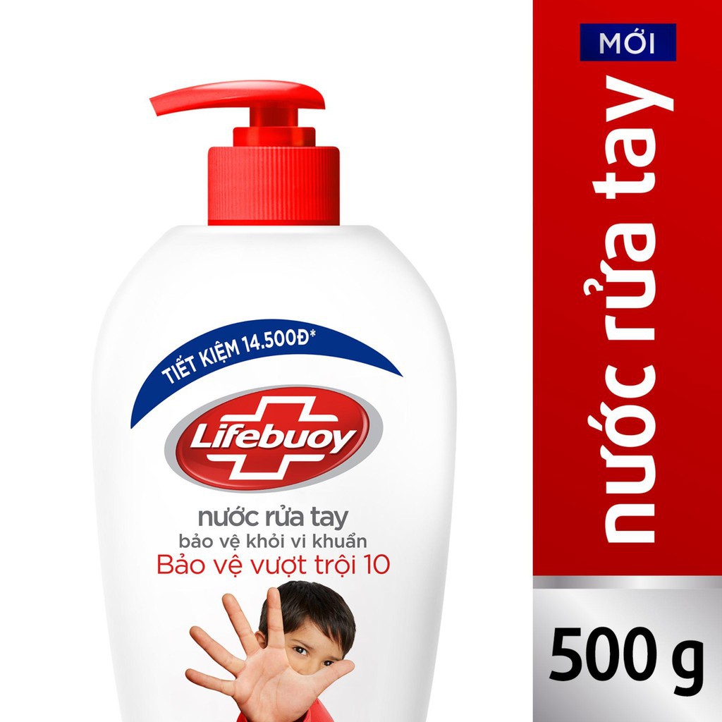 [Mua 1 tặng 1] Tặng kem đánh răng PS 80g khi mua nước rửa tay Lifebuoy 500ml