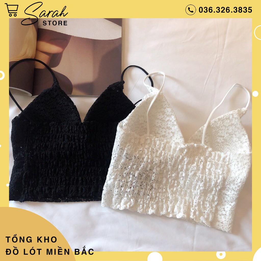 Áo Nữ Croptop Ren Hoa, Áo Croptop Ren, Áo Bra Sexy Siêu Đẹp 990