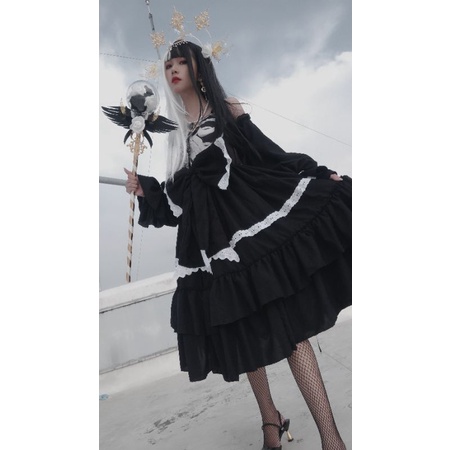 Cosplay Nữ Thần Full set Custom + Vương miện + Trượng + Vớ + Giày + Phụ kiện | BigBuy360 - bigbuy360.vn