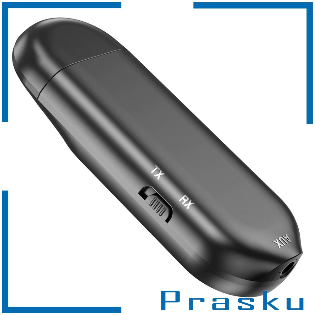 [PRASKU] Bluetooth Transmitter and Receiver,USB Bluetooth 5.0 Transmitter with Display,2 in 1 Wireless Bluetooth Adapter for PC,TV,Headphones,Home Stereo,Car