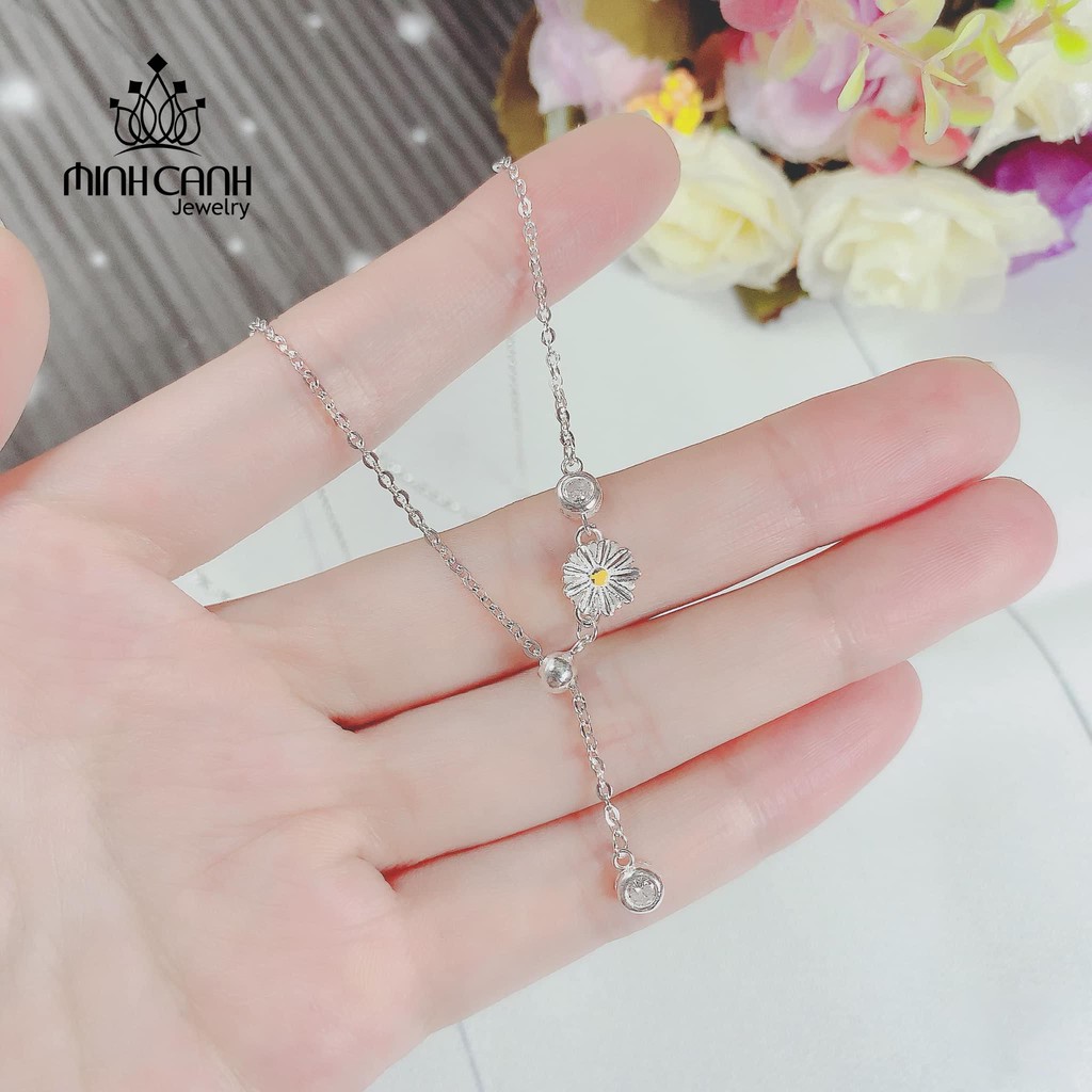 Dây Chuyển Bạc Cúc Họa Mi Dây Rút Dài Ngắn - Minh Canh Jewelry