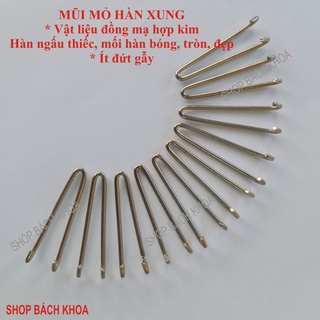Mũi mỏ hàn xung mạ hợp kim, dùng cho mỏ hàn xung Tiệp, mỏ hàn xung Bách Khoa, mỏ hàn xung Stanley, mỏ hàn xung Joust max
